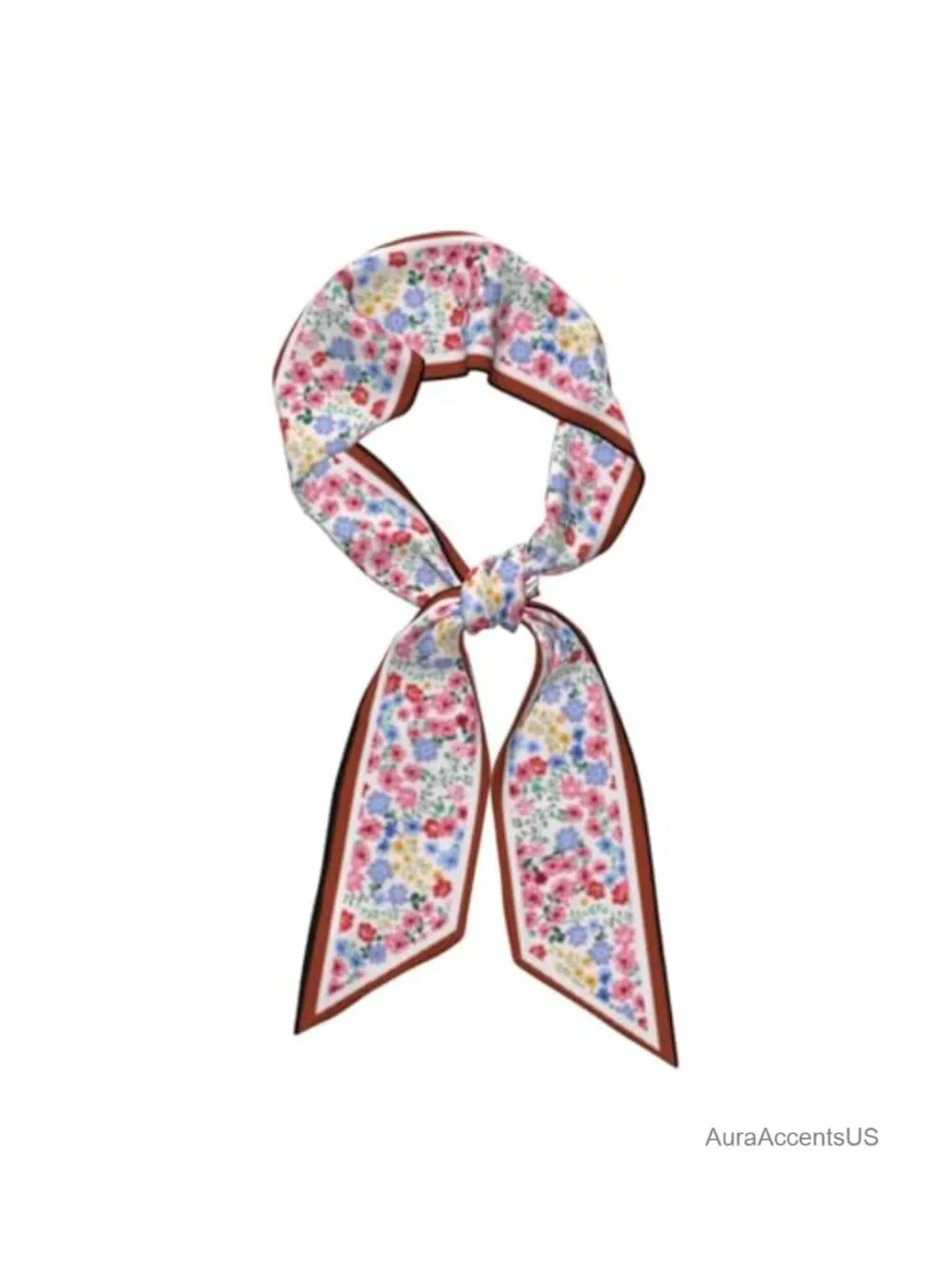 Silk-like Satin Long Thin Fashion Scarf Hair Neck Scarf Bag Wrap